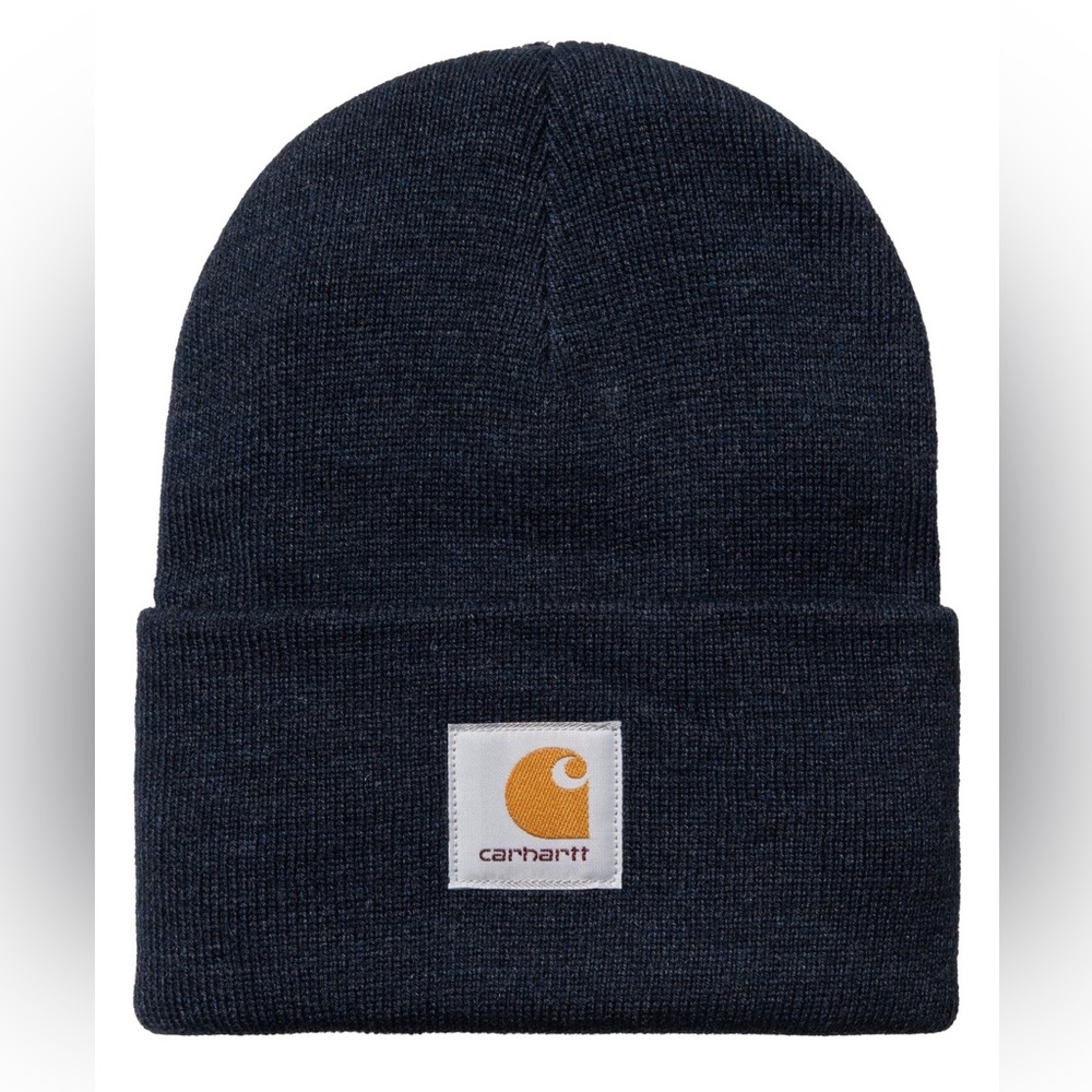 CARHARTT WIP ACRYLIC KNIT WATCH HAT DARK NAVY HEATHER OS NWOT